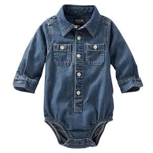 OshKosh B'gosh Blue Denim Kids Bodysuit